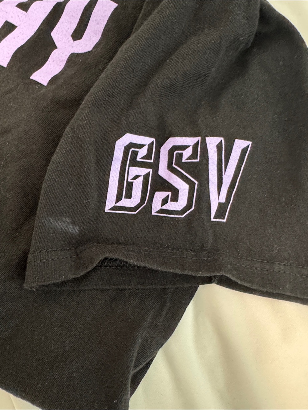 Golden State 💜Valkyries🖤 WNBA Born In The Bay Black T-Shirt XL Preseason - Picture 3 of 3